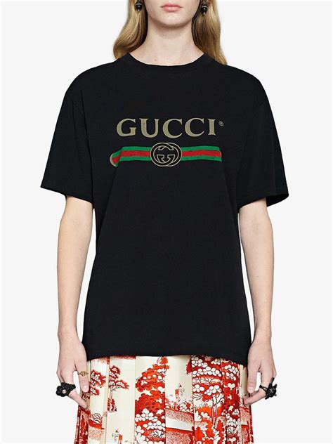 gucci logo shirt dames|gucci logo t shirt women's.